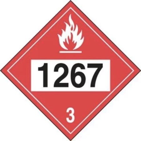 Accuform 4DIGIT DOT PLACARDS HAZARD CLASS 3 MPL739VP100 MPL739VP100